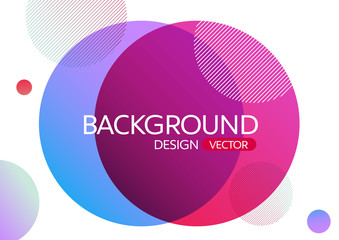 Abstract geometric round circle shapes gradient color background for design,vector background