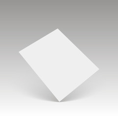 A flyer, business card, booklet, postcard. mock up template. Vector