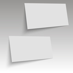 A flyer, business card, booklet, postcard. mock up template. Vector