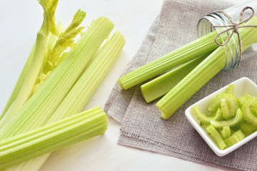 bunch of celery stalks