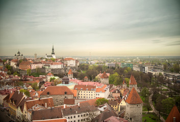Obraz premium Veduta di Tallinn, Estonia