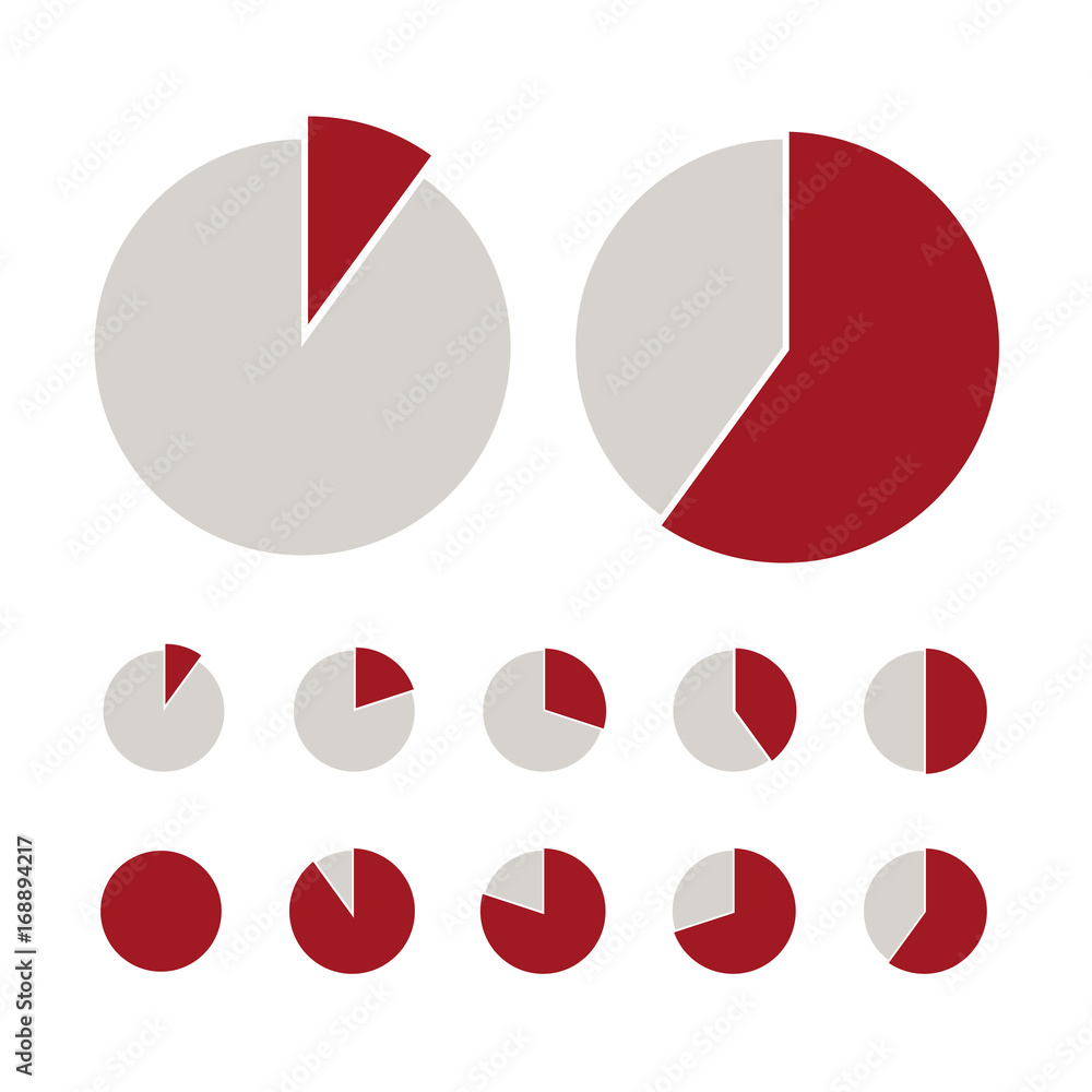 Poster pie chart statistic concept. business flow process diagram. infographic elements for presentation. p