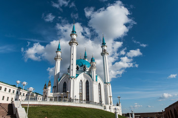 The Kul Sharif mosque at summer sunny day