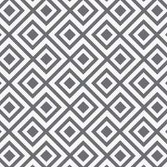 Vector pattern, repeating linear square diamond shape, stylish geometric monochrome
