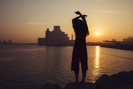 Silhouette of a woman