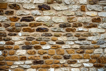 Muro di mattoni grezzi e malta, sfondo