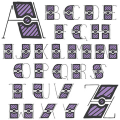 beautiful vintage font painted hands