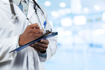 African american medical doctor man
