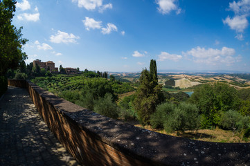 Fototapeta na wymiar Campagna toscana panorama