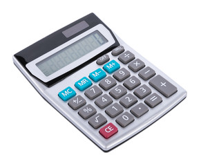 Calculator isolated on white background