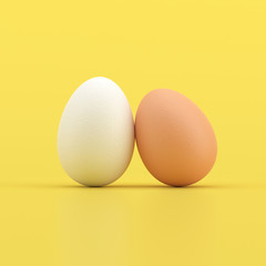 Minimal conceptual Egg background, art and space design.