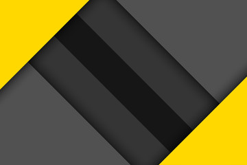 Fototapeta premium Abstract background. Black yellow corporate tech art. Vector material background