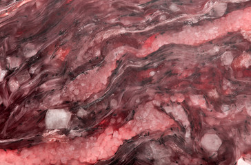 charoite stone pink and dark red texture