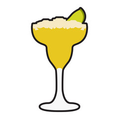 Isolated cocktail on a white background, Vector illustration
