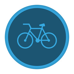 App Icon blau Fahrrad