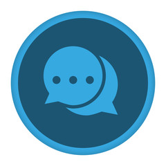 App Icon blau Chatroom