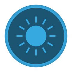 App Icon blau Sonne
