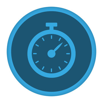 App Icon blau Stopuhr