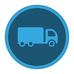 App Icon blau LKW