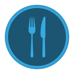 App Icon blau Restaurant