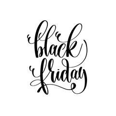 black and white hand lettering inscription to black friday deals