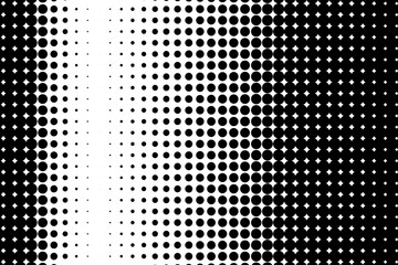 Halftone pattern. Comic background. Dotted retro backdrop with circles, dots. 