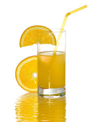 Orange cocktail closeup