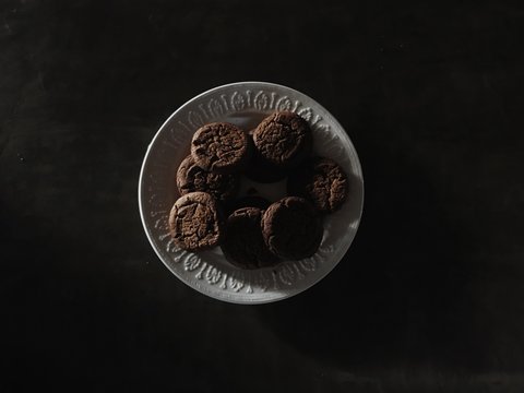 Cookies on a Plate with Moody Light