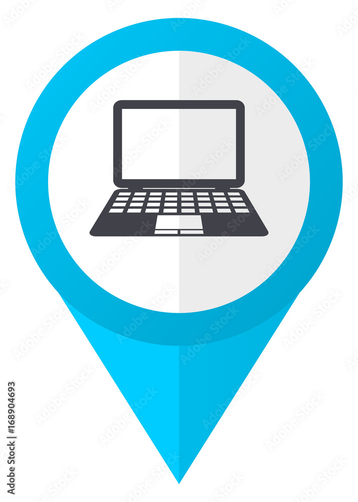 Poster computer blue pointer icon