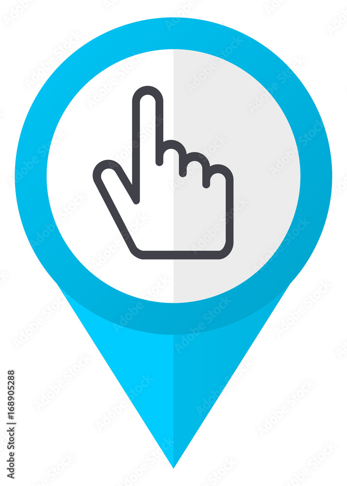 Poster Cursor hand blue pointer icon