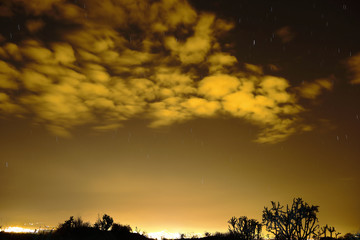Fototapeta na wymiar Nocturna desde el observatorio de Sicaya