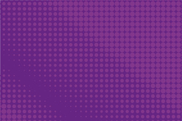 Comic pattern. Halftone background. Purple, violet color. 