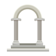 beautiful romantic arc door element for your wedding vector illustration