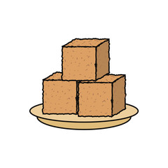 Ground cubes isolated icon vector illustration graphic design