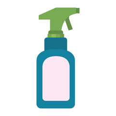 colorful silhouette of spray cleaner bottle vector illustration