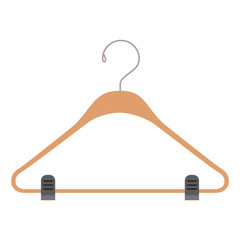 colorful silhouette of clothes hanger vector illustration