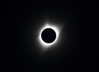 Total solar eclipse solar corona