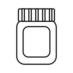 bottle glass plastic cap container object image vector illustration
