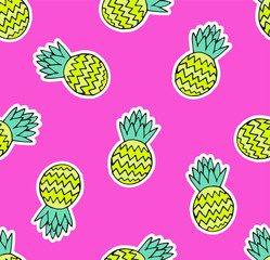 seamless pineapple pattern