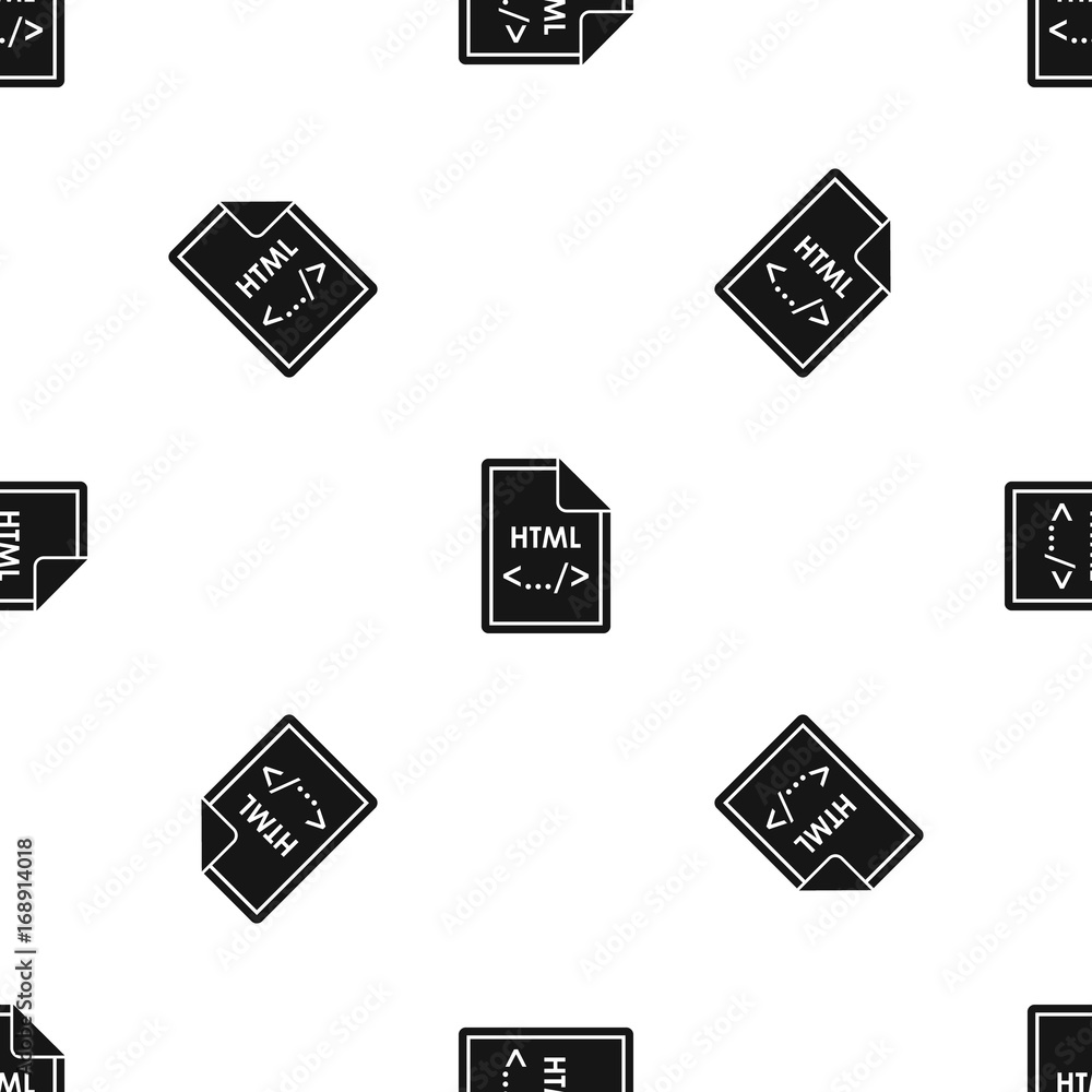 Poster file html pattern seamless black
