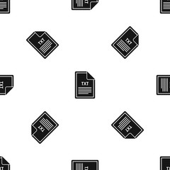 Fototapeta premium File TXT pattern seamless black
