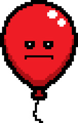Obraz premium Serious 8-Bit Cartoon Balloon