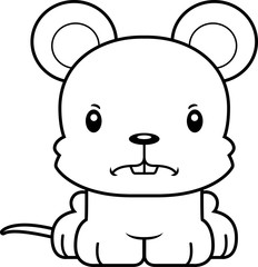 Cartoon Angry Mouse