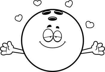Cartoon Bowling Ball Hug
