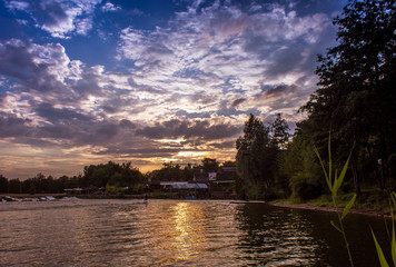 Fototapeta premium Wasserski Langenfeld