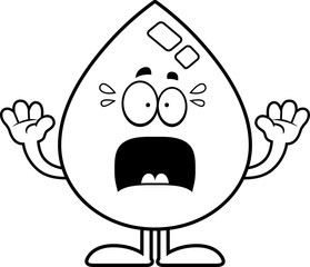 Scared Cartoon Water Drop