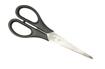 Fototapeta premium black scissors isolated