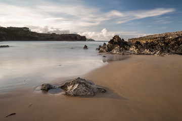 Landscape in the Toro beach. Llanes. Spain.