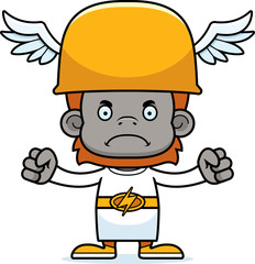 Cartoon Angry Hermes Orangutan