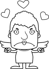 Cartoon Angry Cupid Woman